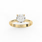 Round solitaire ring