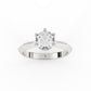 Solitaire knight edge ring