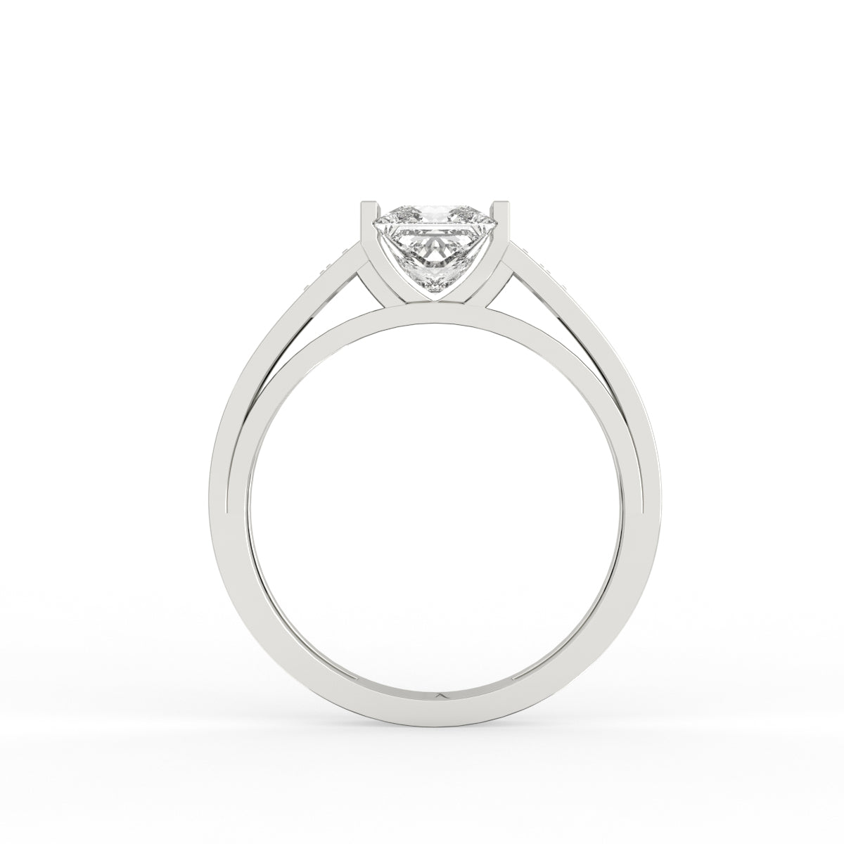 Princess diamond mens ring