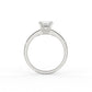 Round solitaire ring