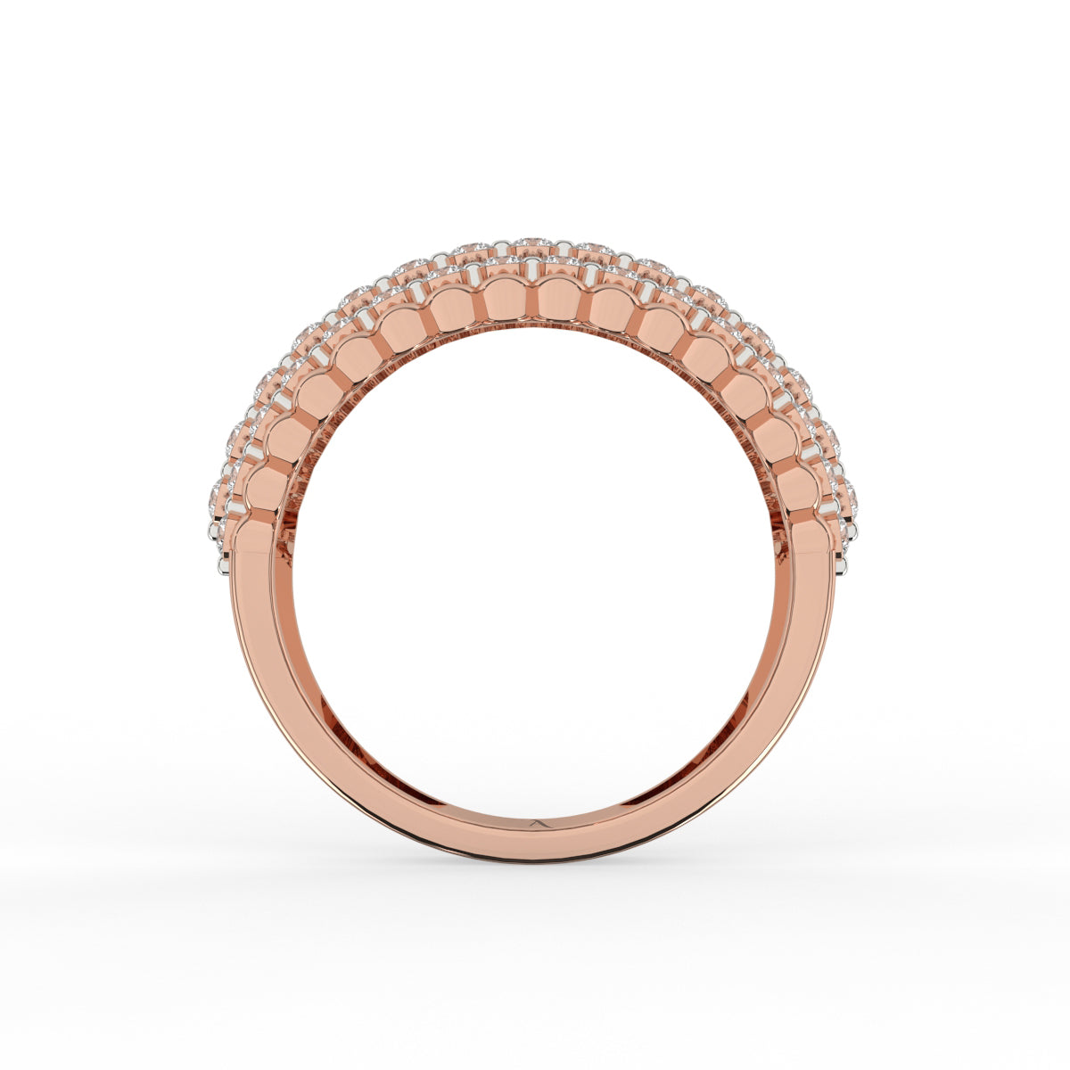 Designer bubble diamond ring
