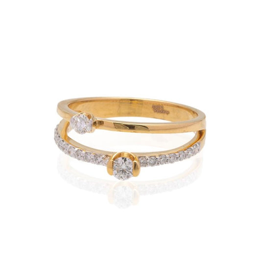 Duo Band Diamond Ring