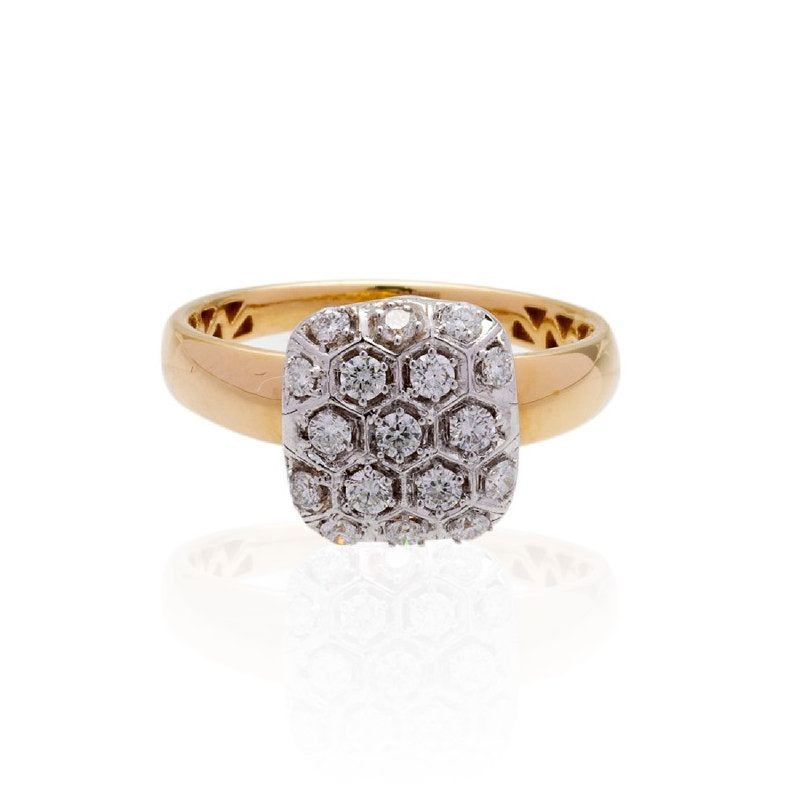 Clustered Diamond Ring