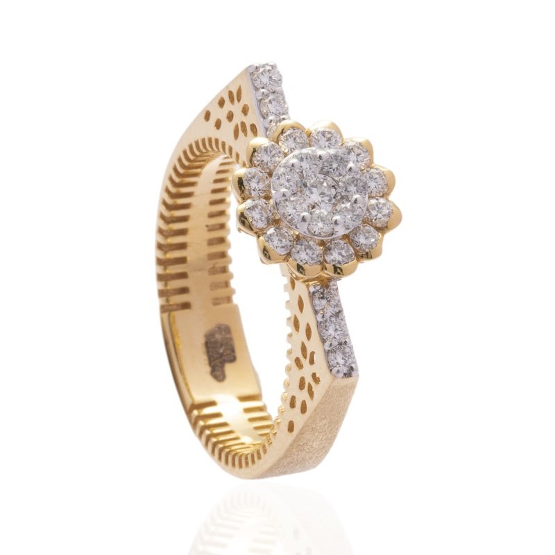 Ava Floral Diamond Ring