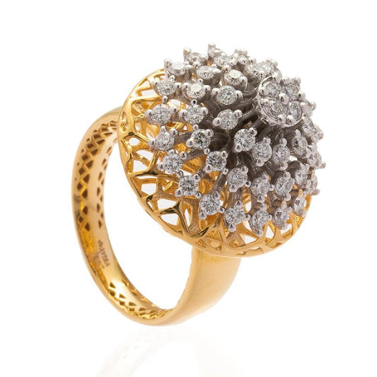 Sunflower Diamond Ring