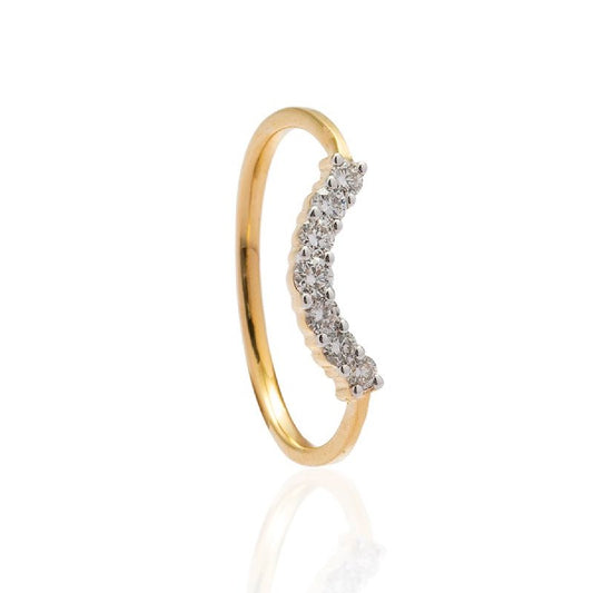 Thin Band Diamond Ring