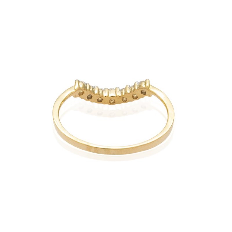 Thin Band Diamond Ring