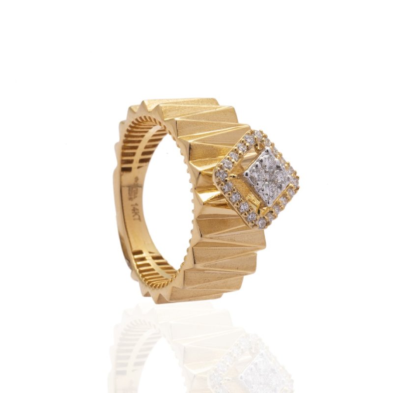 Helical Diamond Ring