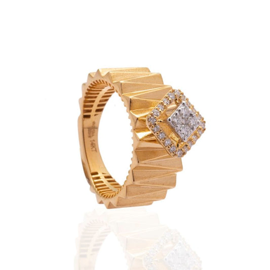 Helical Diamond Ring