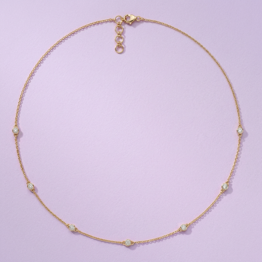 Aura Diamond Station Chain