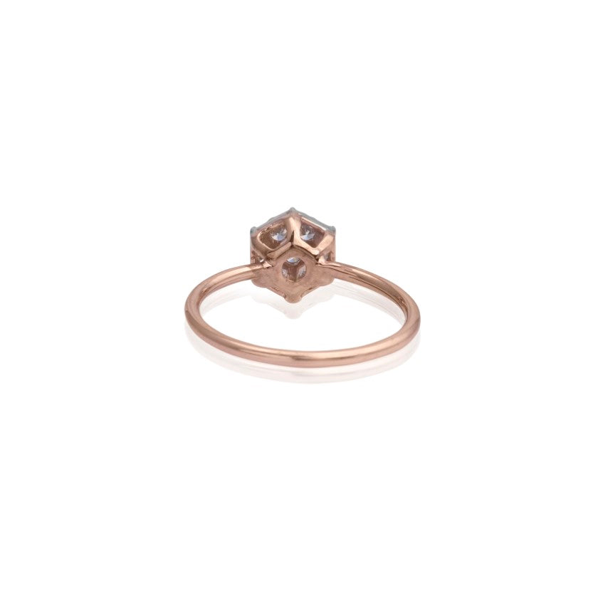 Lotus lustre diamond ring