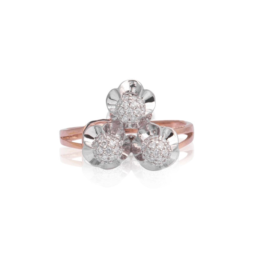 Plush garden diamond ring