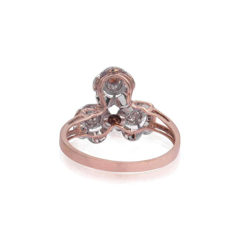 Plush garden diamond ring