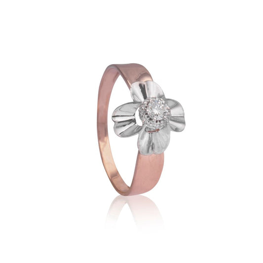 Plush petals diamond ring