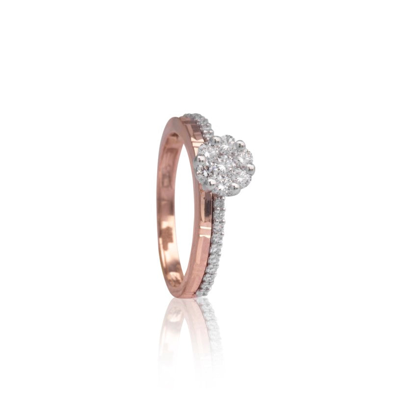 Set in stone diamond ring