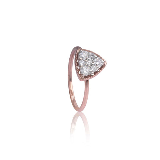 Celestial trine diamond ring