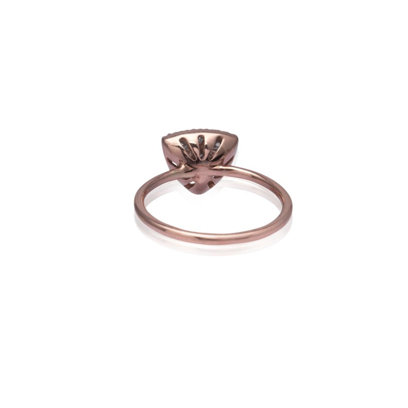 Celestial trine diamond ring