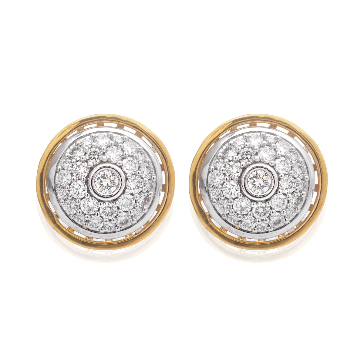 Diamond Stud Pattern Classic & Stylish Diamond Cluster Stud | Avira Diamonds
