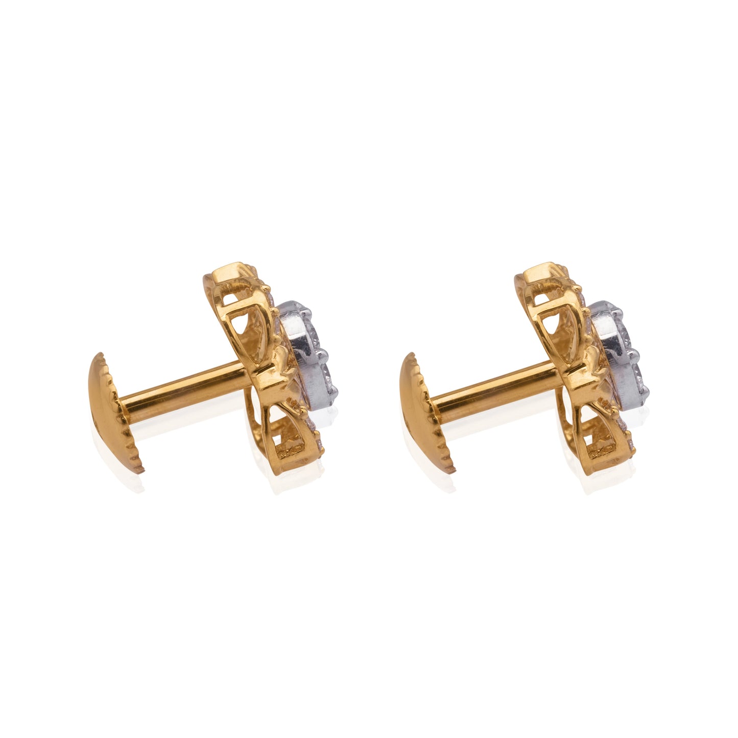 Quadstar diamond earring