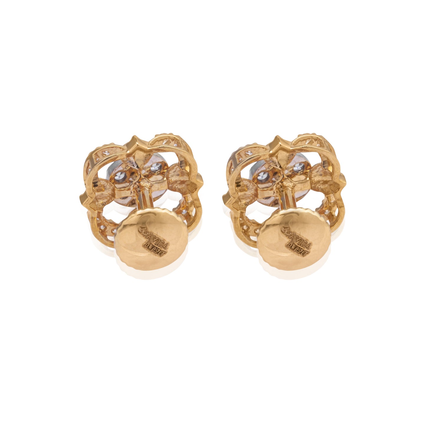 Quadstar diamond earring