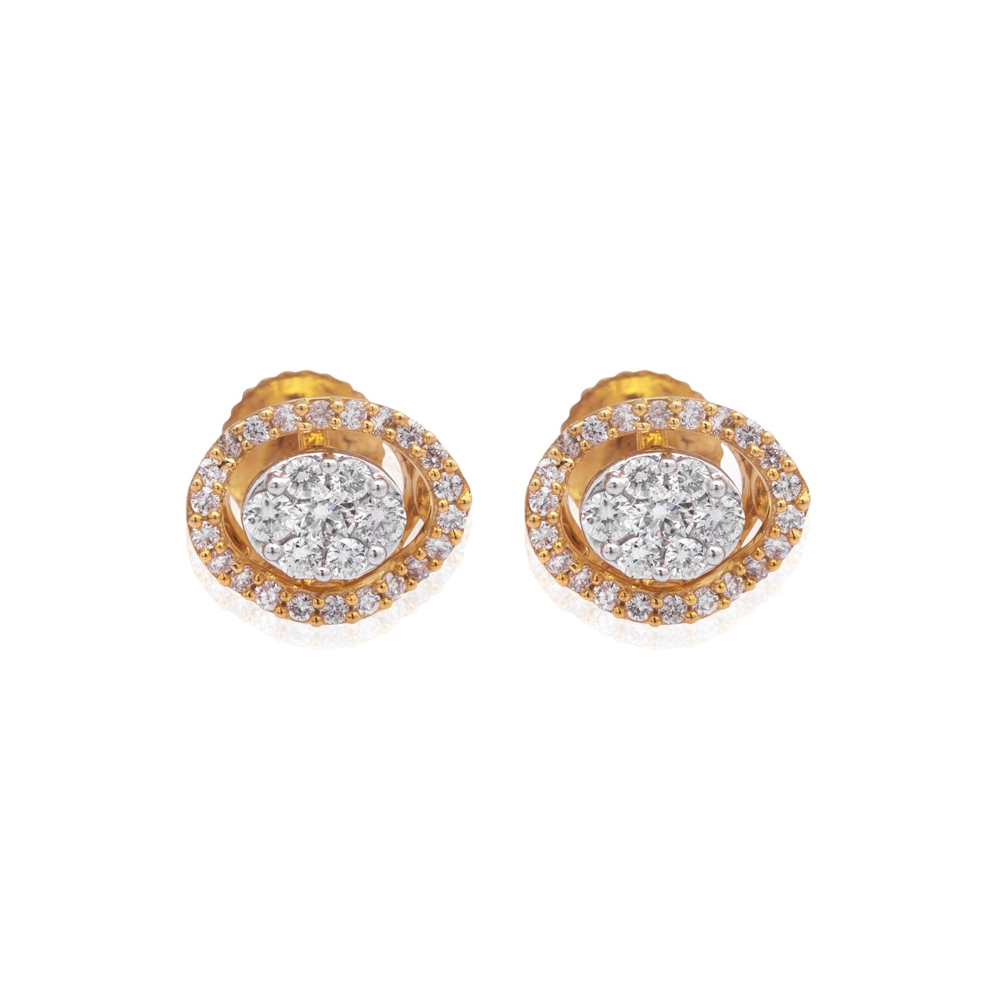 Ornate diamond stud