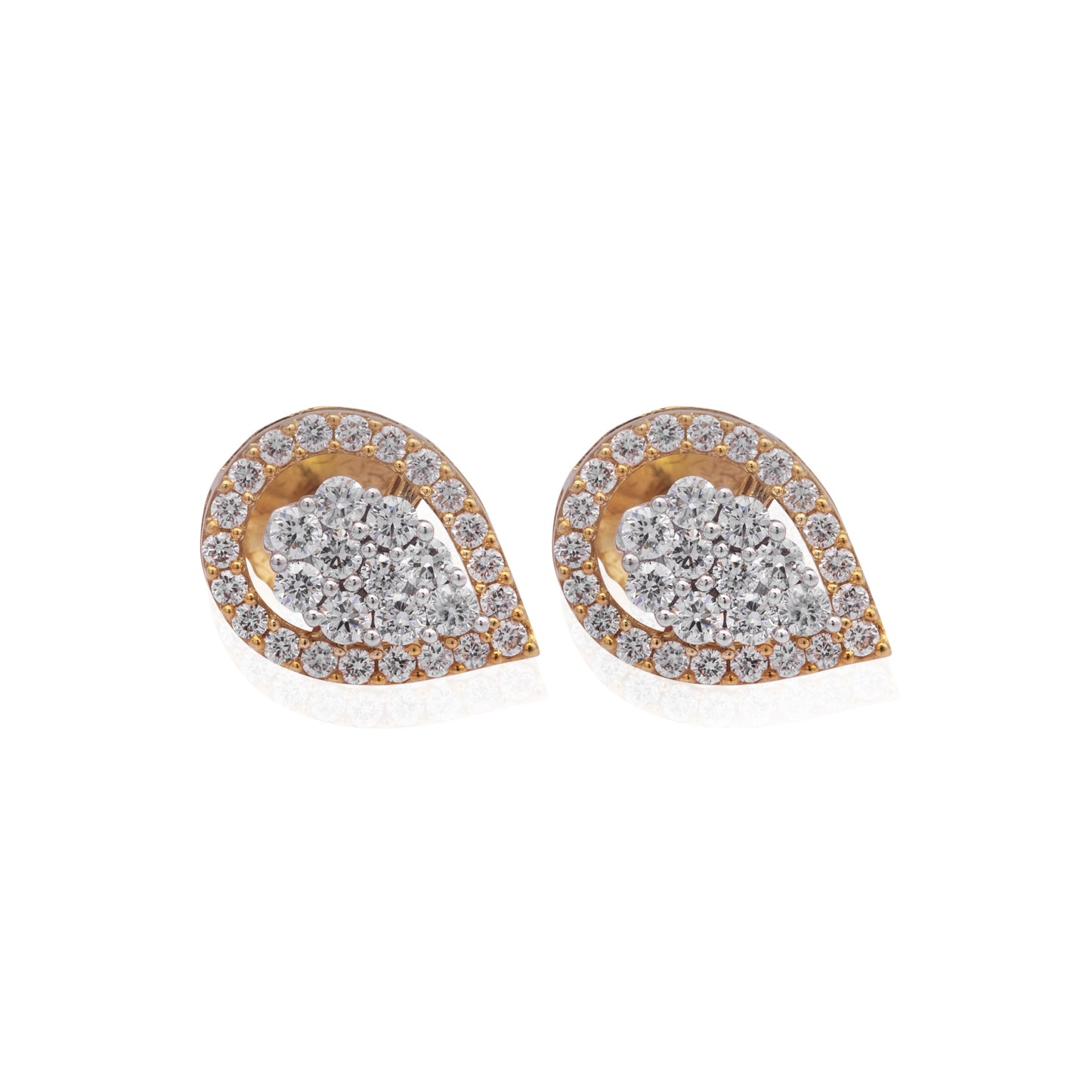 Petite petal diamond stud