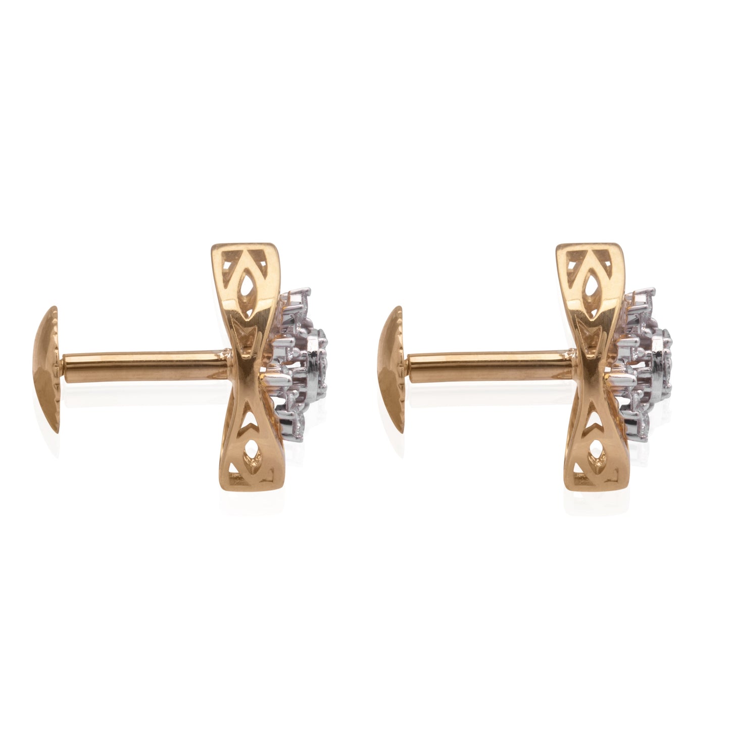 Star gaze diamond earring