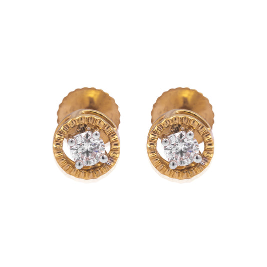 Halo diamond stud