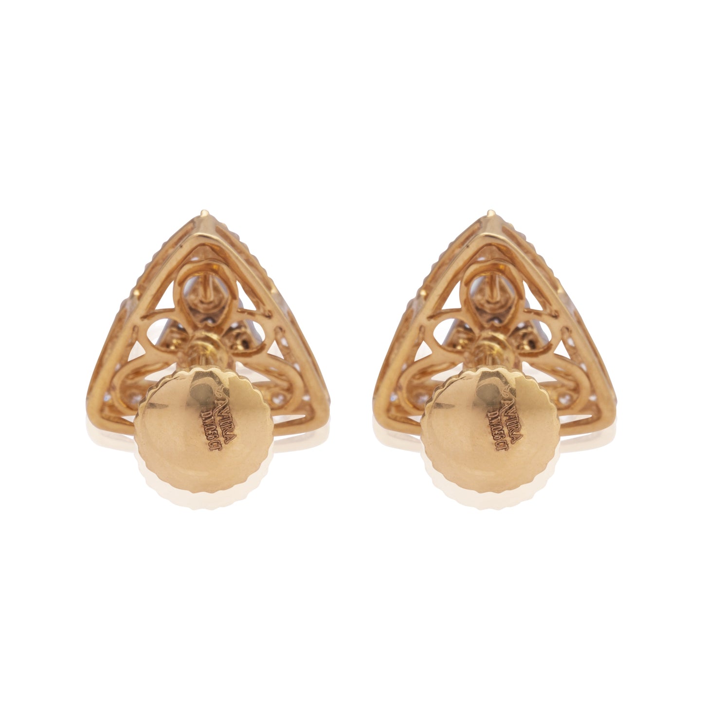 Triagon diamond stud