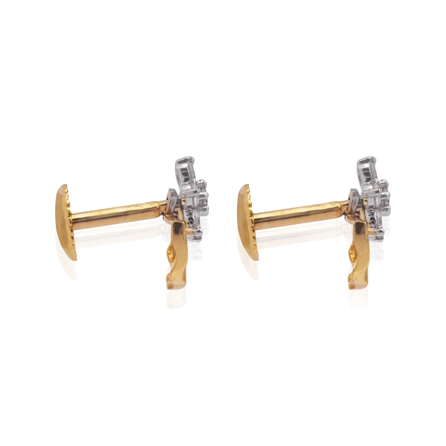 Gold eden diamond earring