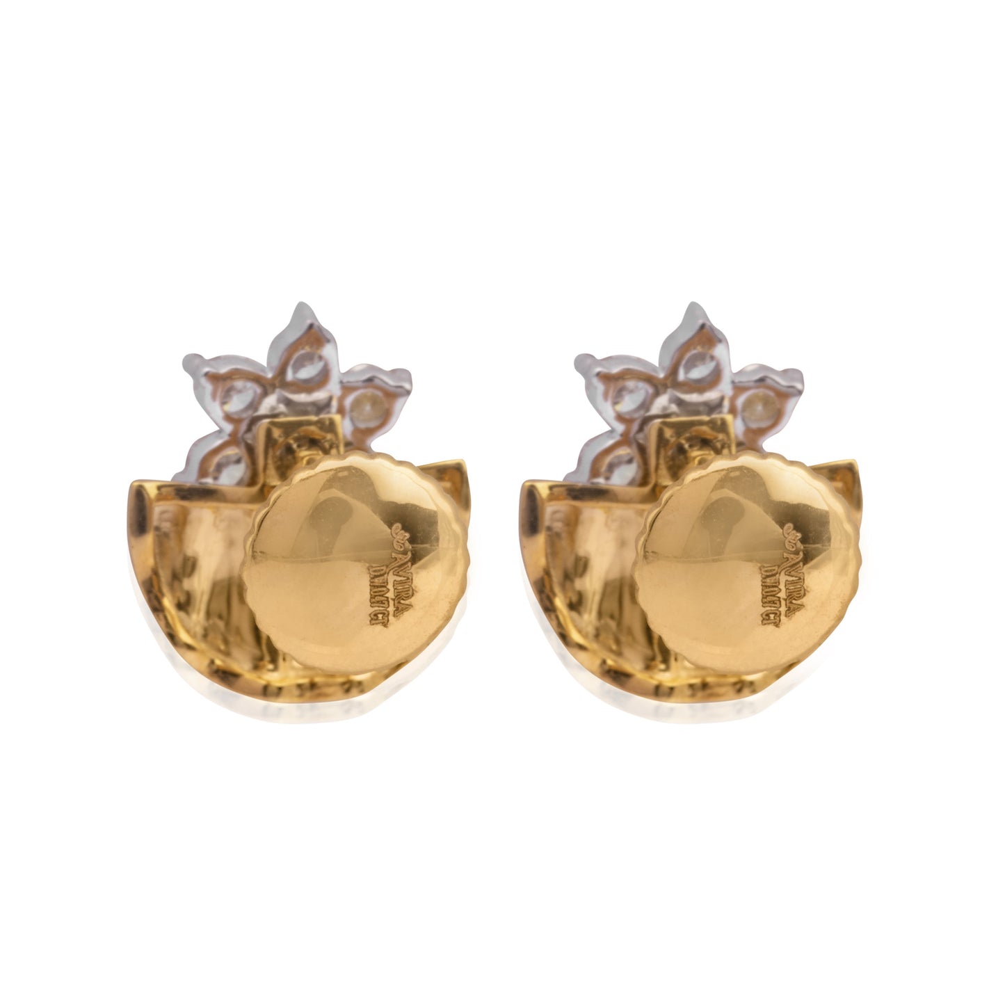 Gold eden diamond earring