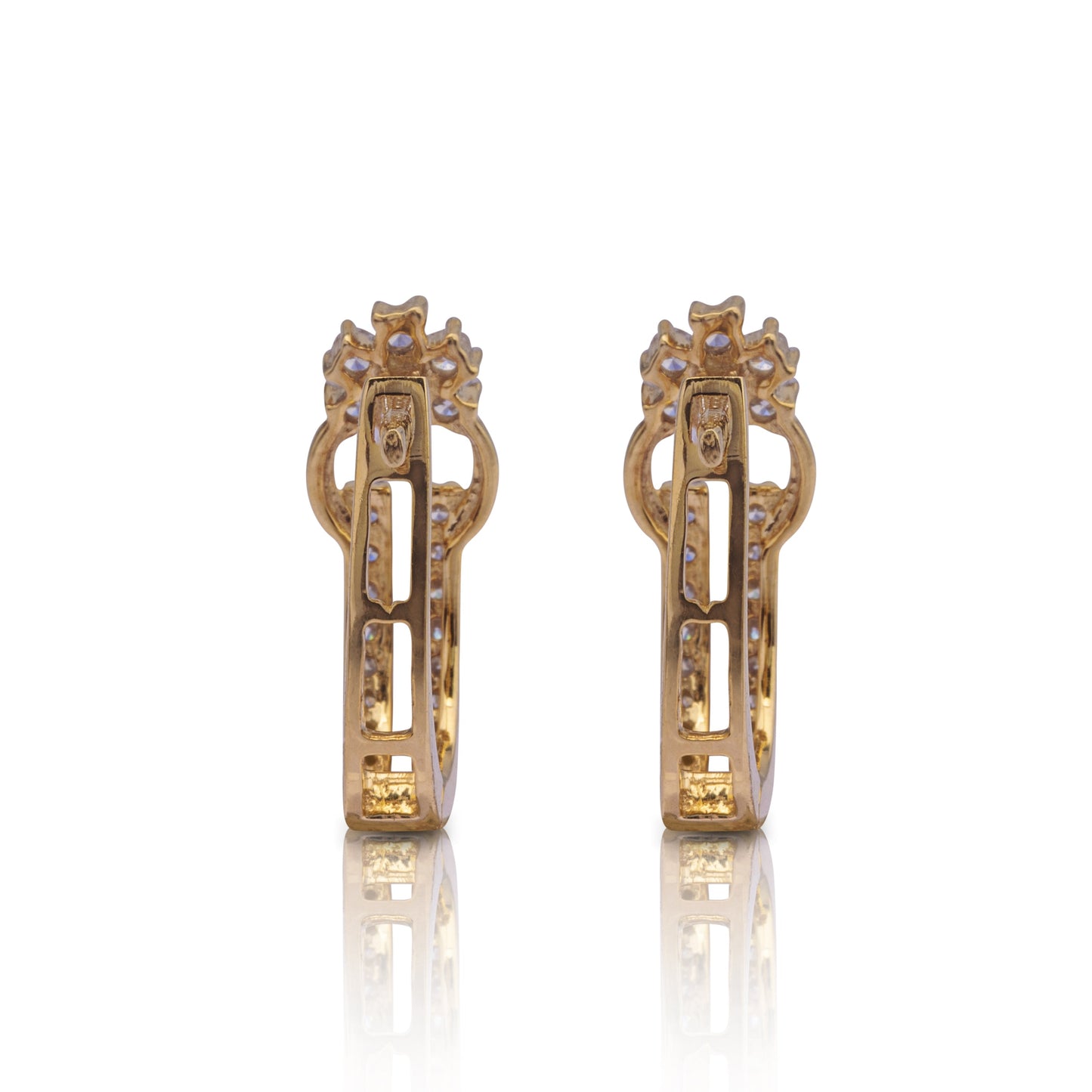 Callista hoop diamond earring