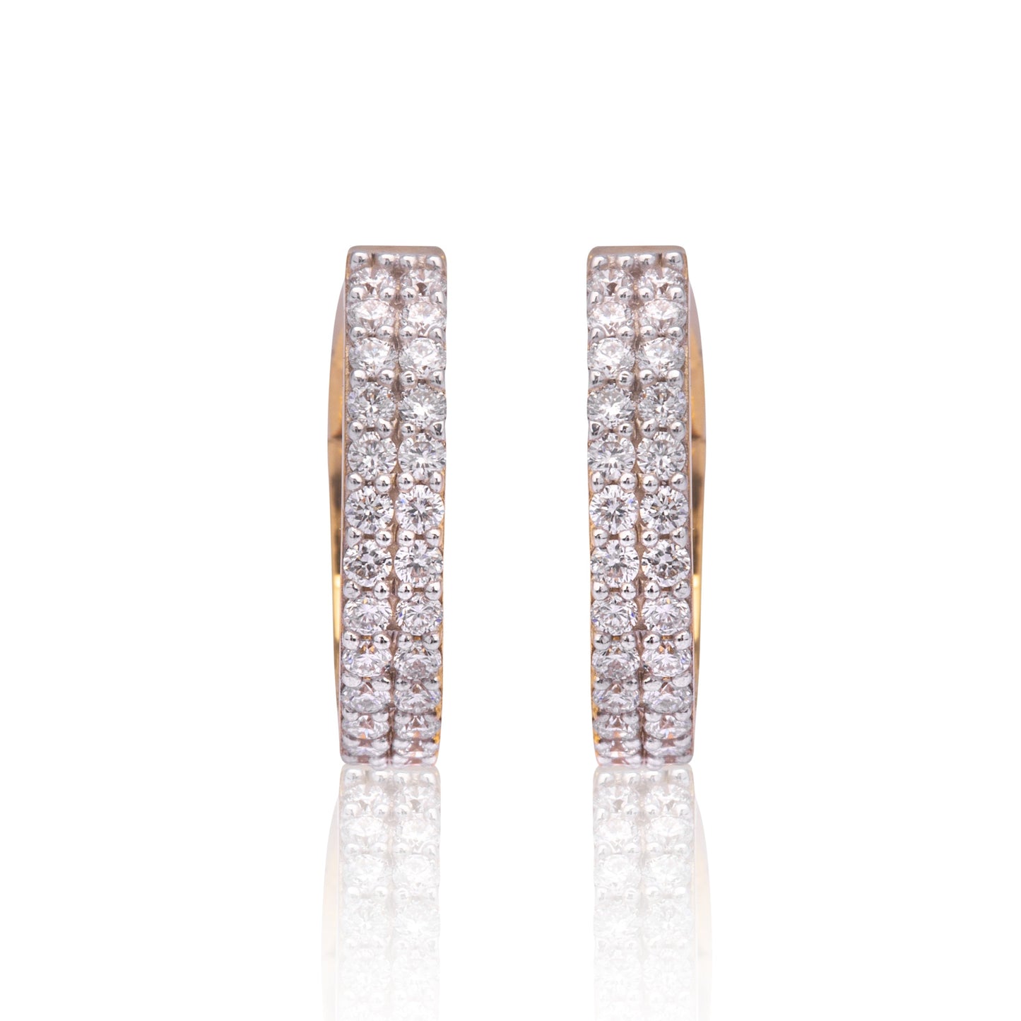 Glitter Hoop Diamond Earring