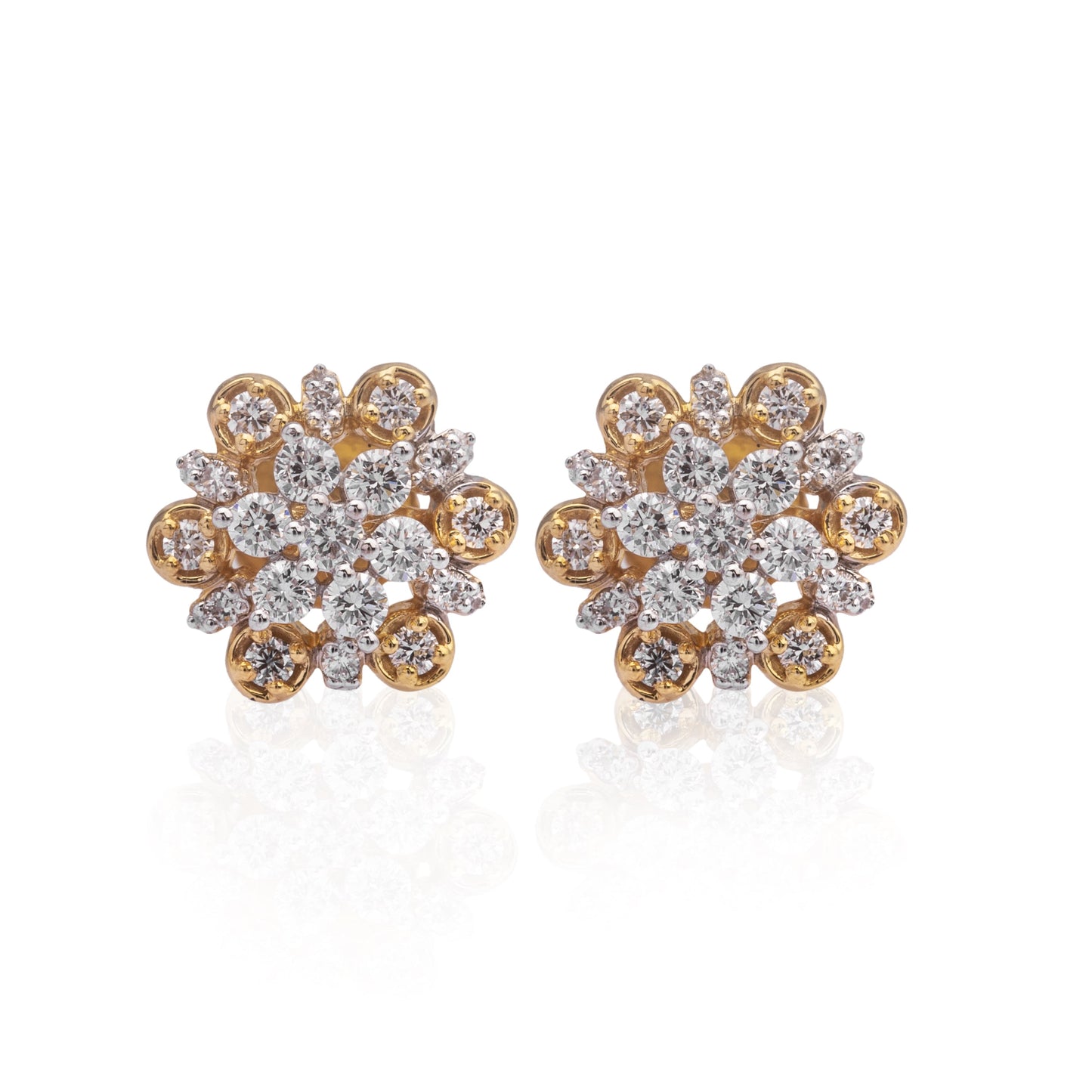 Victoria garden diamond stud