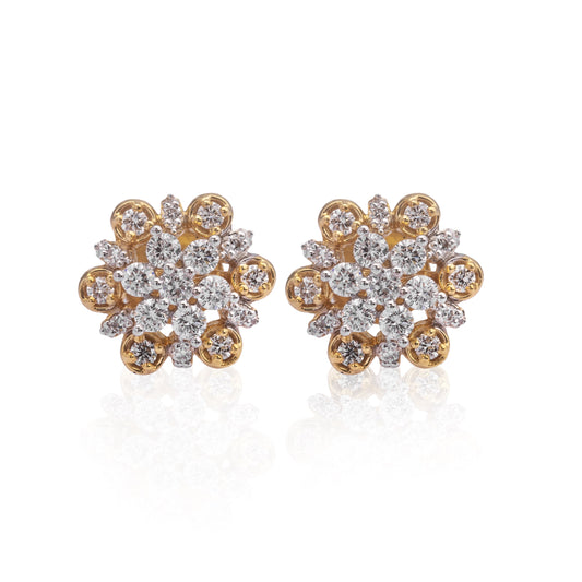 Victoria garden diamond stud