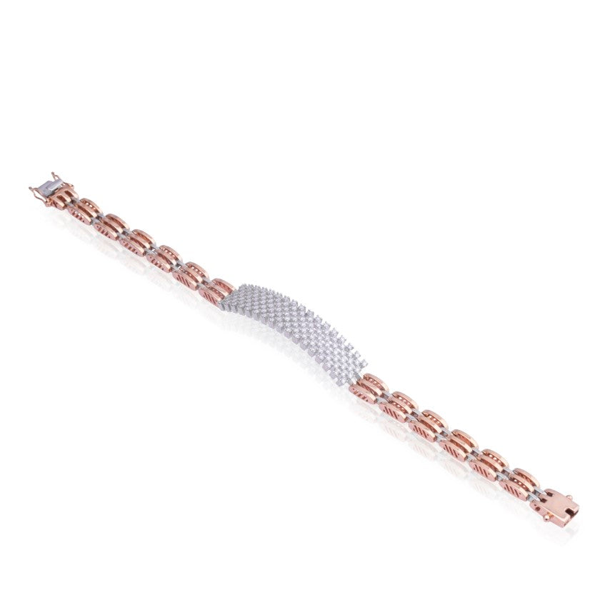 Checkered diamond bracelet