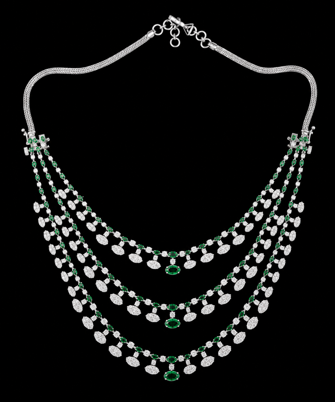 Eshana Three Line Necklace