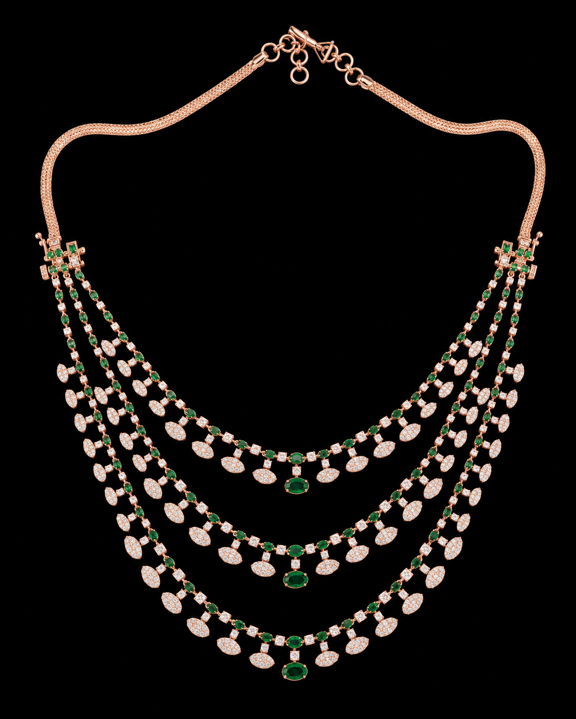 Eshana Three Line Necklace