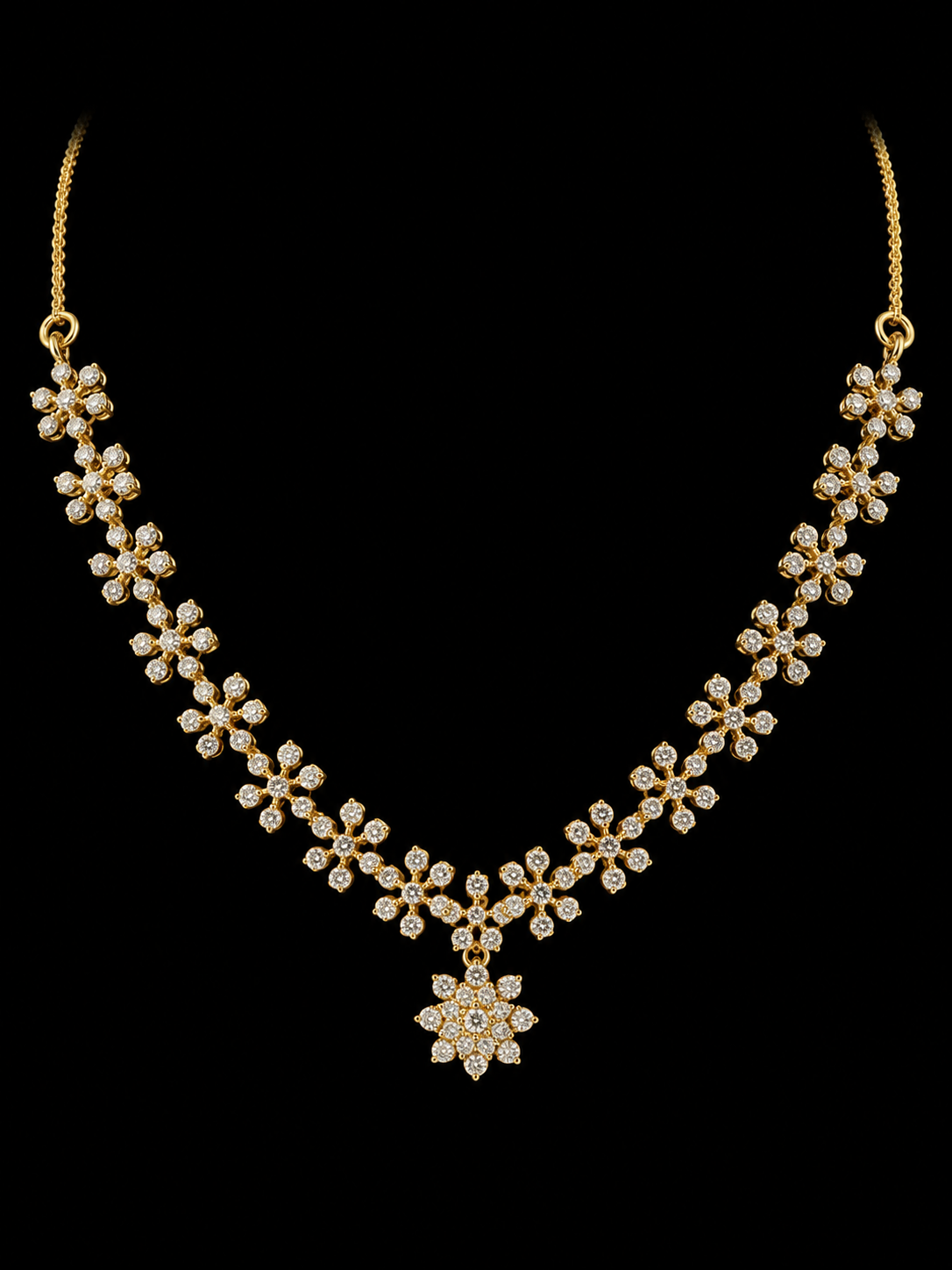 Hemapushpa Diamond Necklace