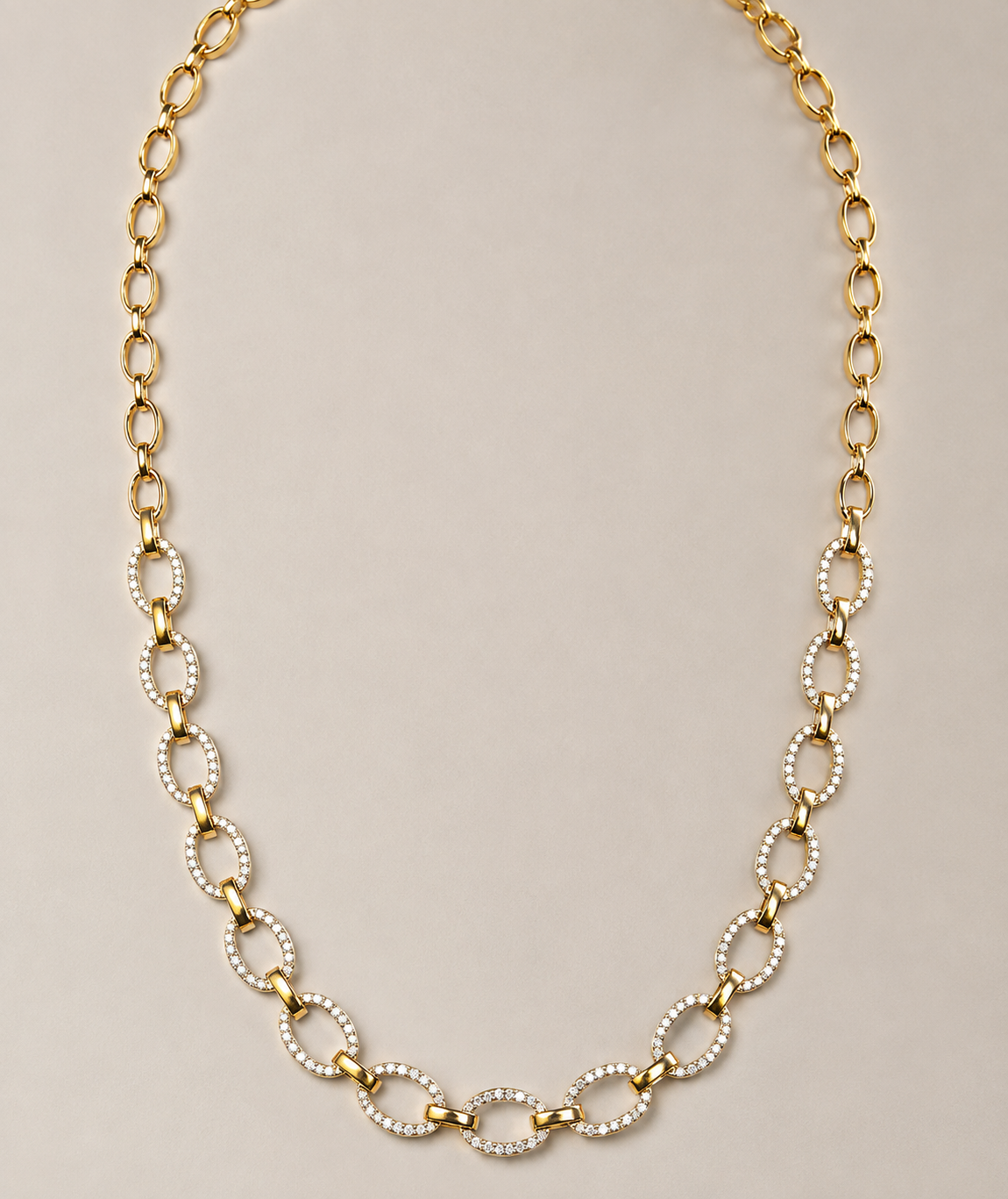 Aarohi Diamond Link Necklace