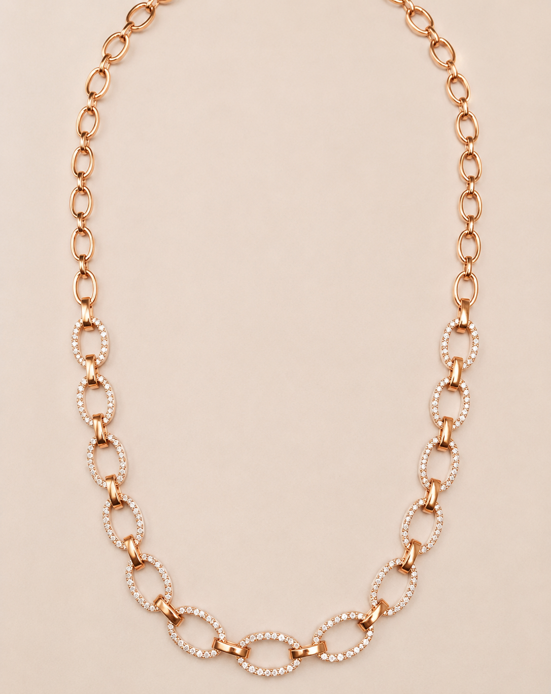 Aarohi Diamond Link Necklace