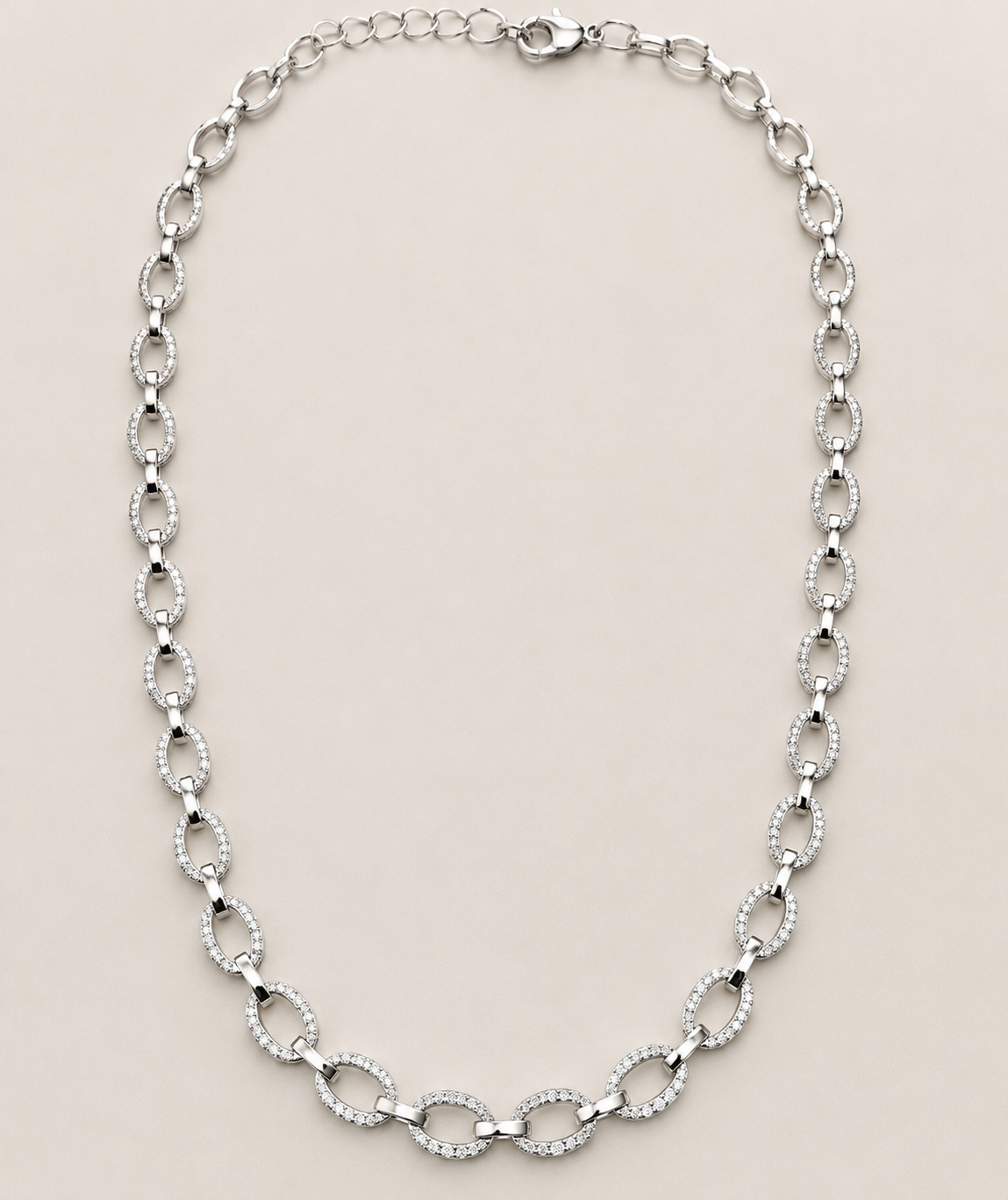 Aarohi Diamond Link Necklace