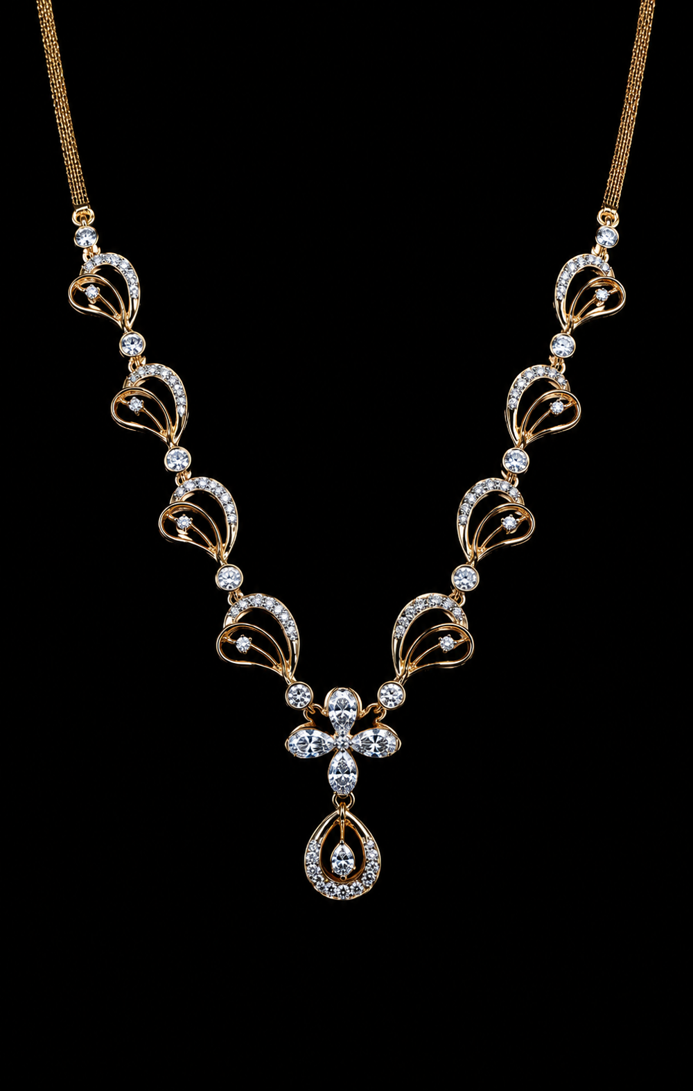 Dewdrop Elegance Diamond Necklace