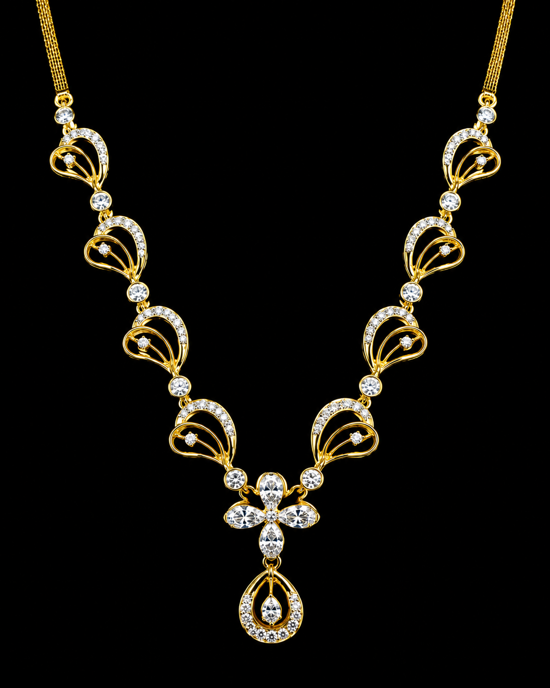 Dewdrop Elegance Diamond Necklace