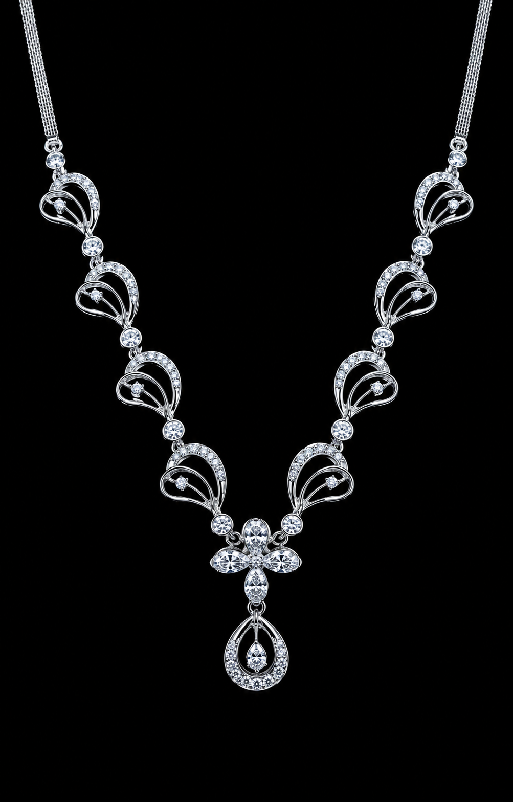 Dewdrop Elegance Diamond Necklace