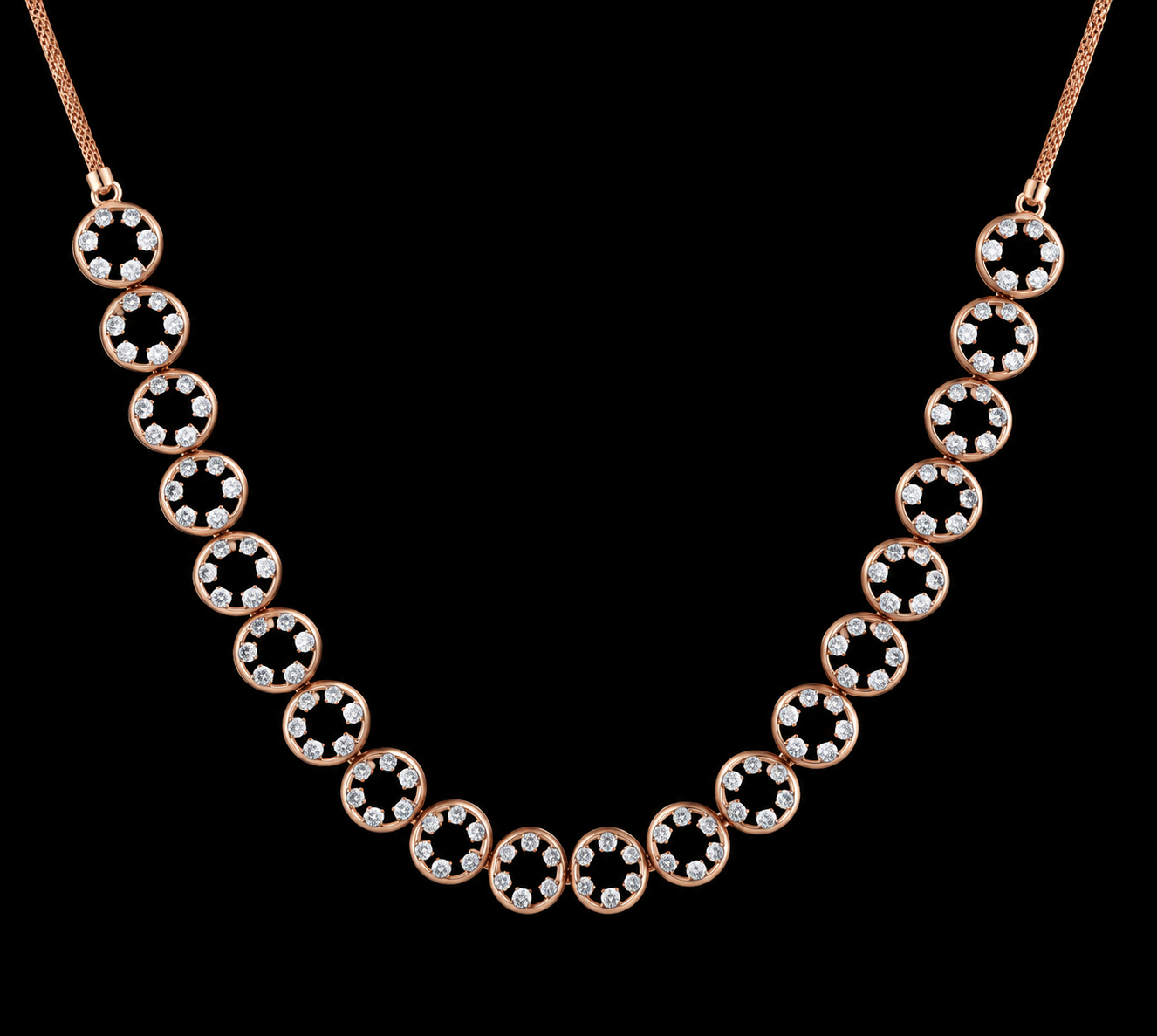 Noor Oval Diamond Necklace