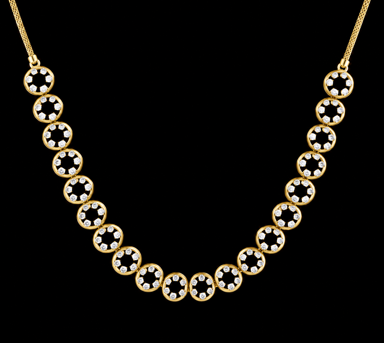 Noor Oval Diamond Necklace