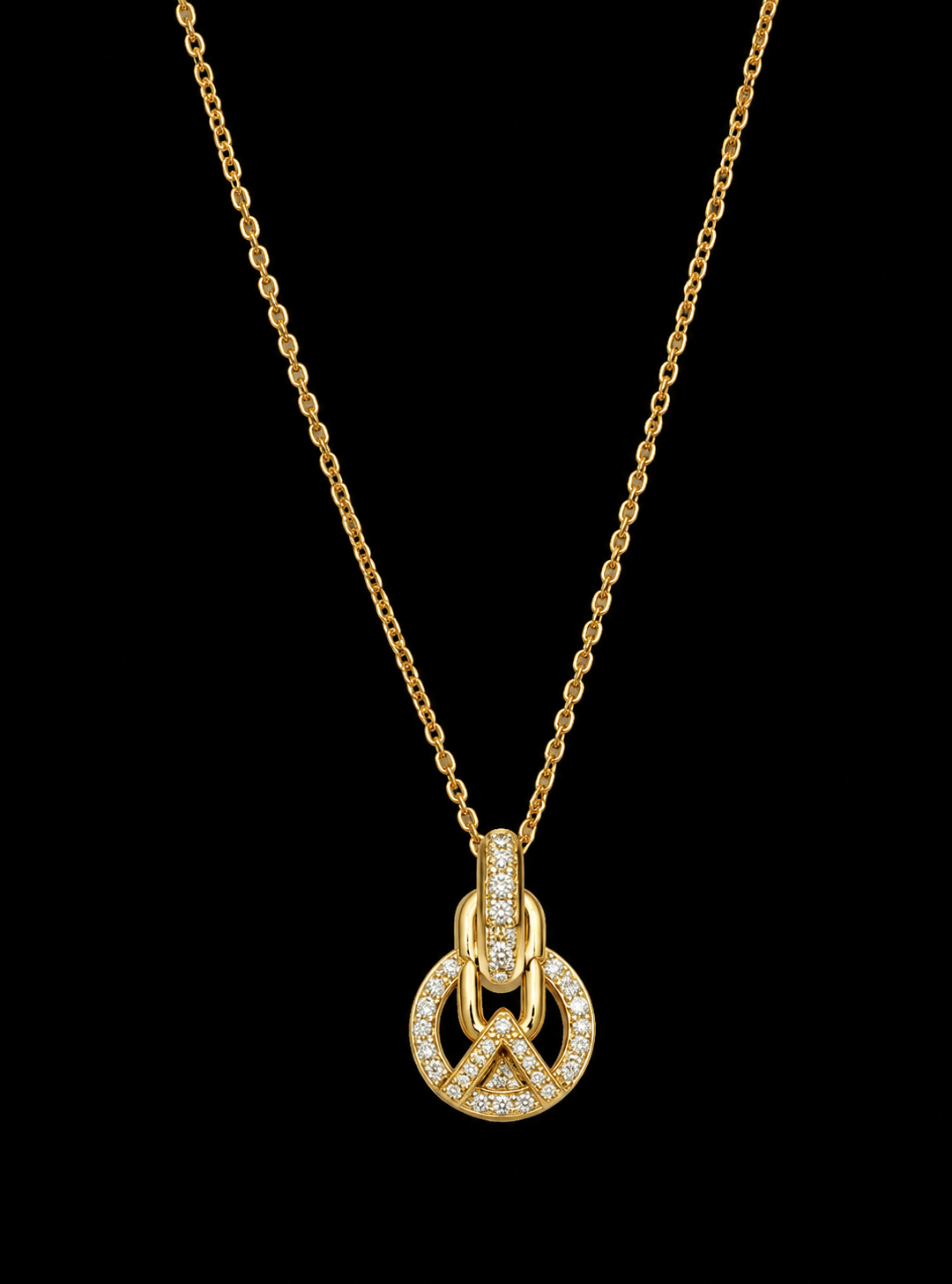 Unity Knot Diamond Chain Pendant