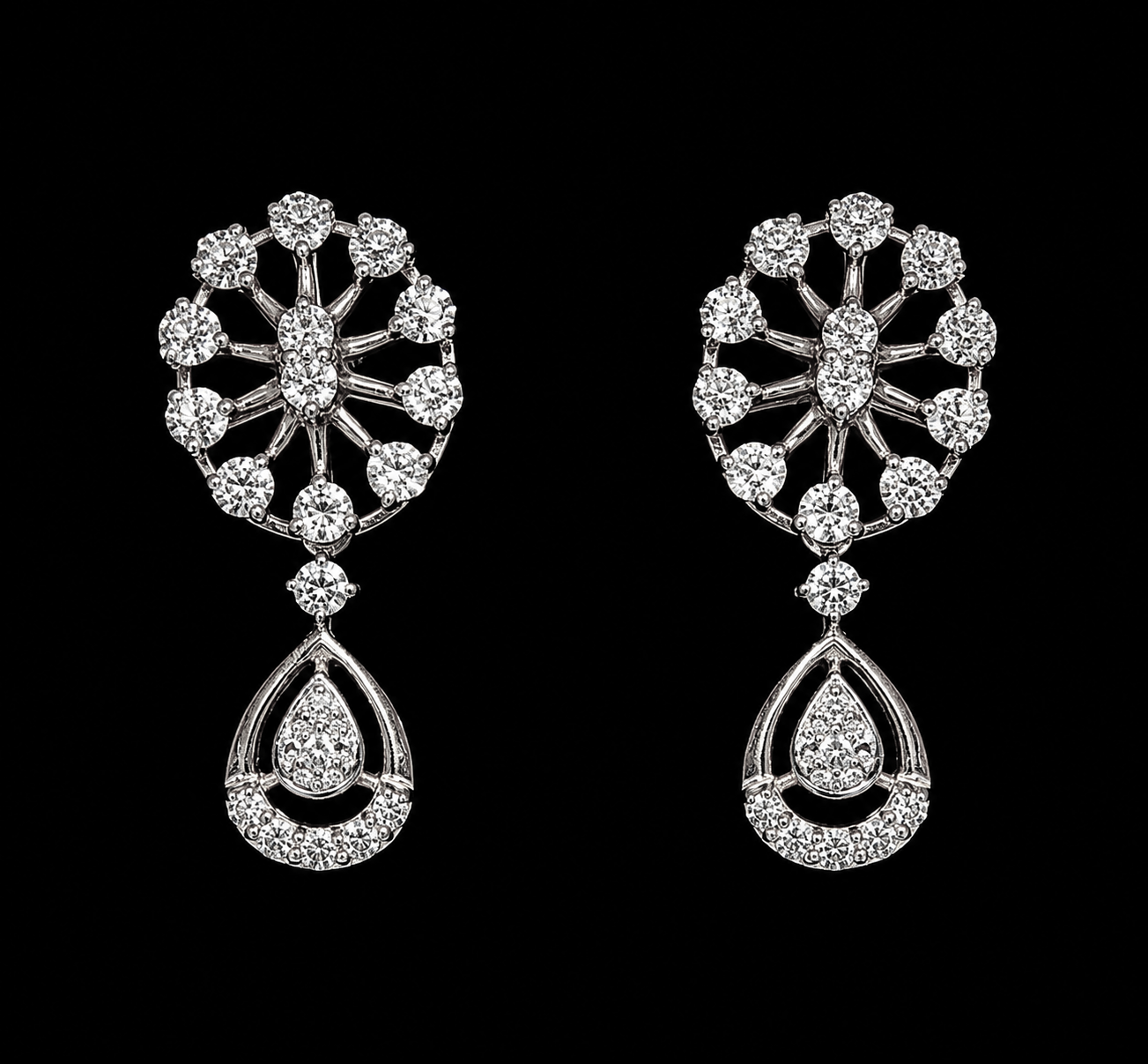 Marigold Drop Diamond Earrings