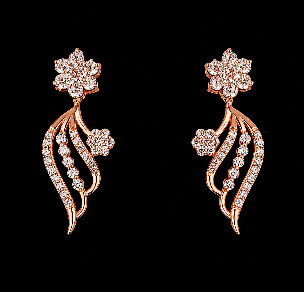 Floral Breeze Dangle Earrings